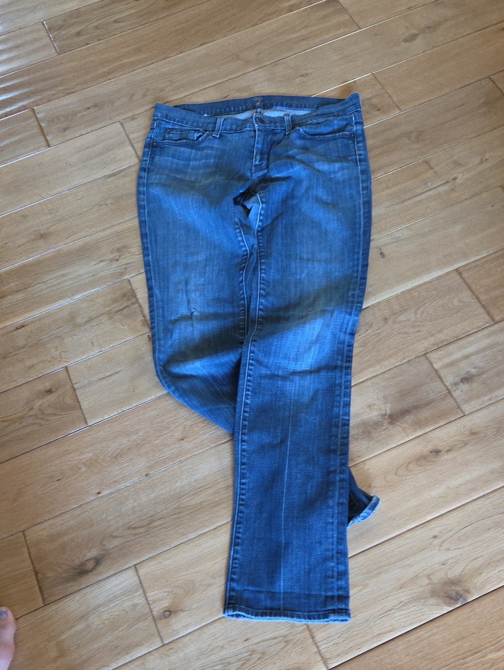 7 For All Mankind Women's Medium Blue Bootcut Jeans